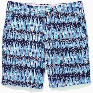 Lilly Pulitzer Men's Beaumont Stretch Short Sails & Stripes 42R